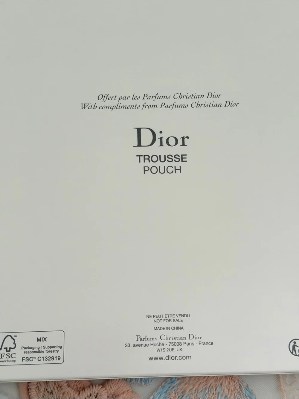 Dior crochet clutch